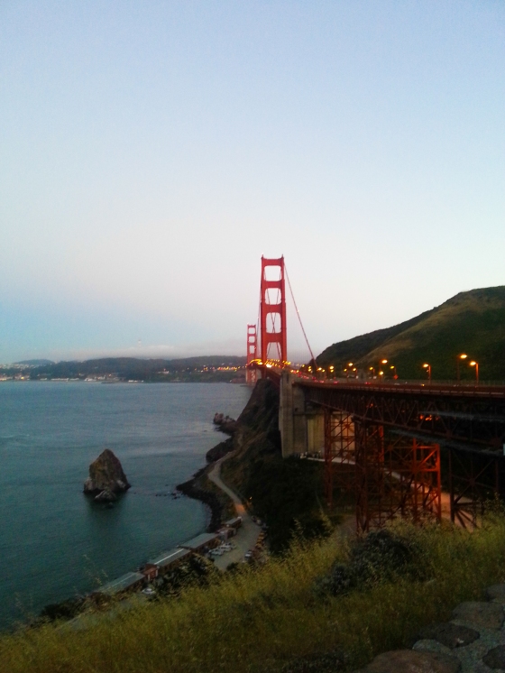 Golden Gate.. hours before take off